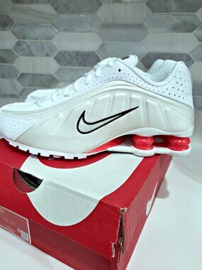 Nike Shox R4 Women's AR3565-103 White Phantom Red Women's 7